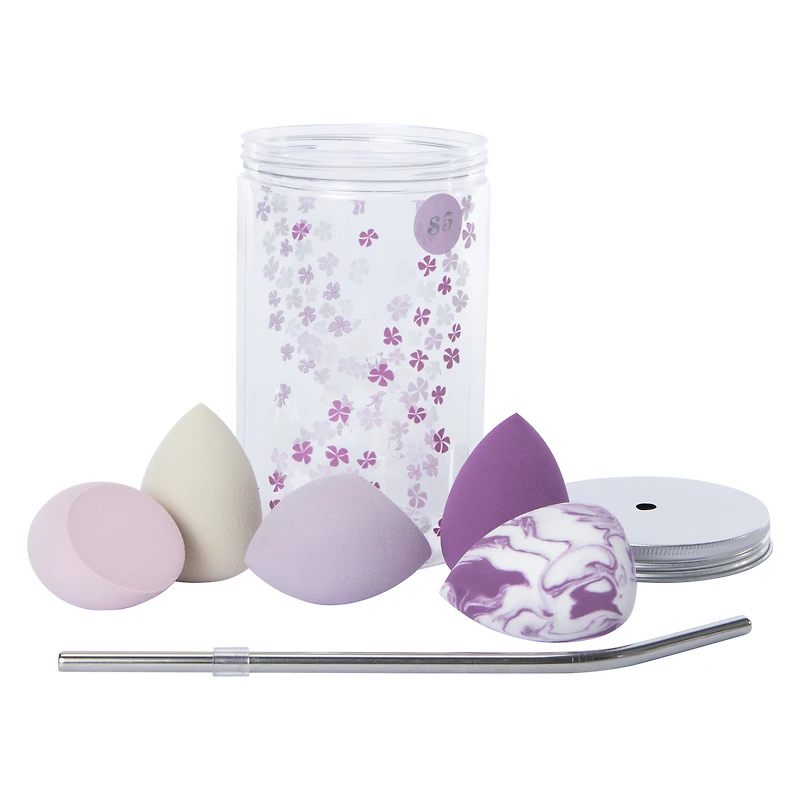 smoke & mirrors latex-free beauty sponges & cup set