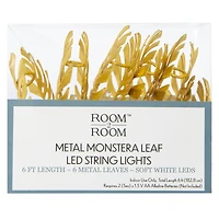 LED monstera string lights 6ft