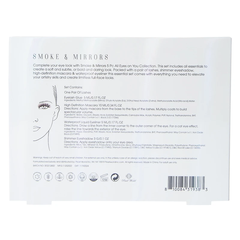 smoke & mirrors 'hello beautiful' 5-piece eye makeup kit