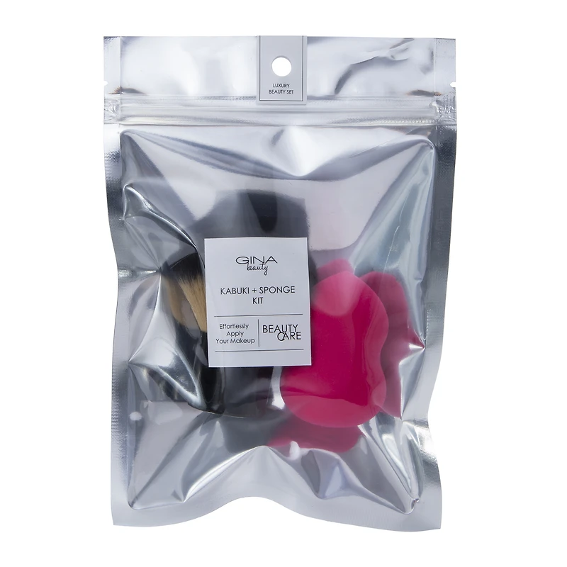 gina beauty™ kabuki & sponge kit
