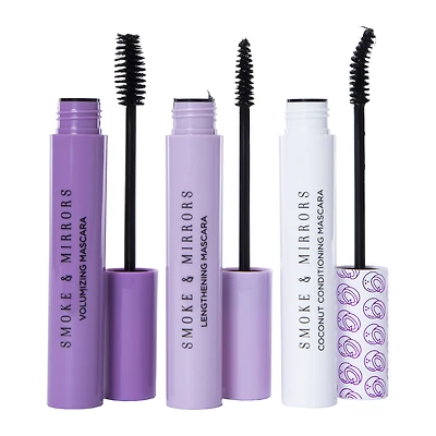 smoke & mirrors clean beauty mascara 3-piece set