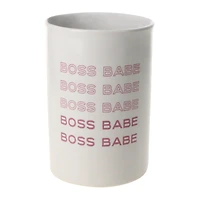 boss babe' makeup brush cup