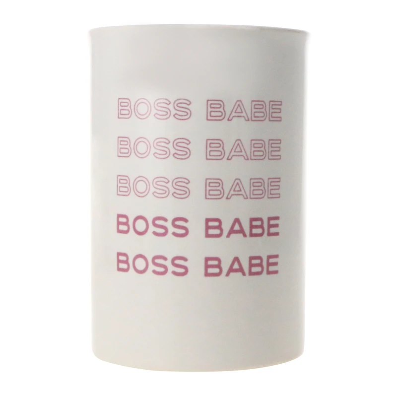 boss babe' makeup brush cup