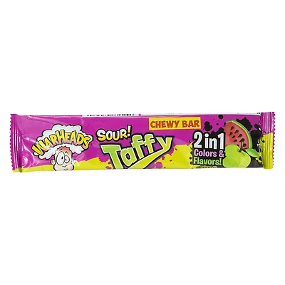warheads® 2-in-1 colors & flavors sour taffy 1.5oz