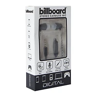 billboard™ super bass stereo earbuds with mic