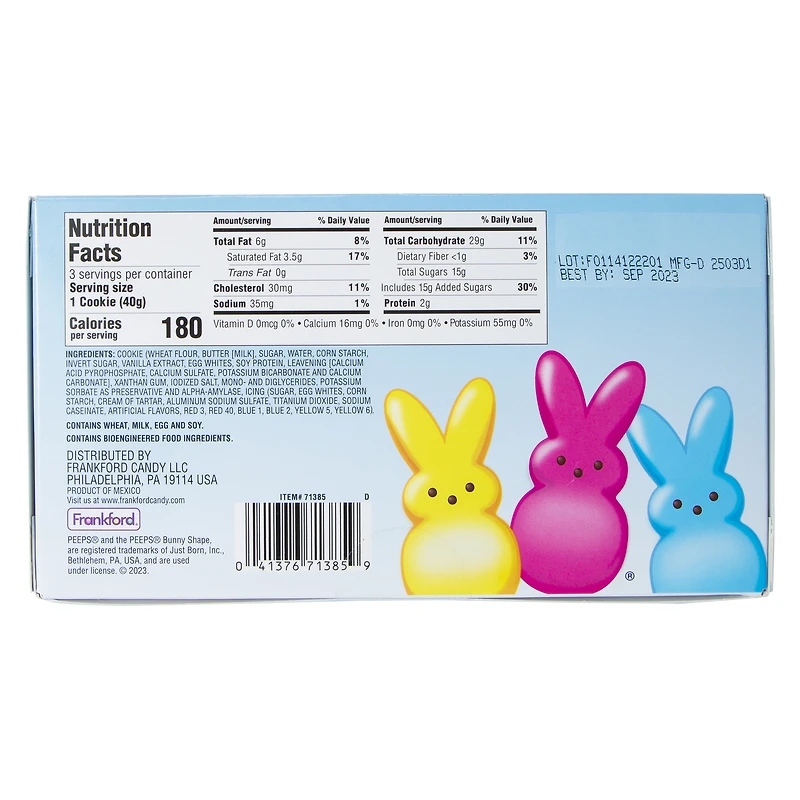 peeps® bunny butter cookies 4.32oz
