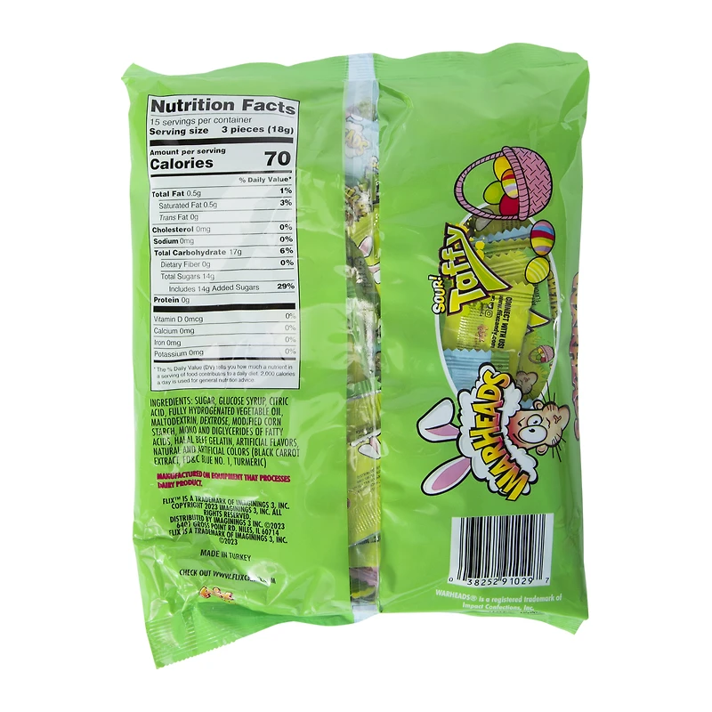warheads® easter sour taffy 9.52oz