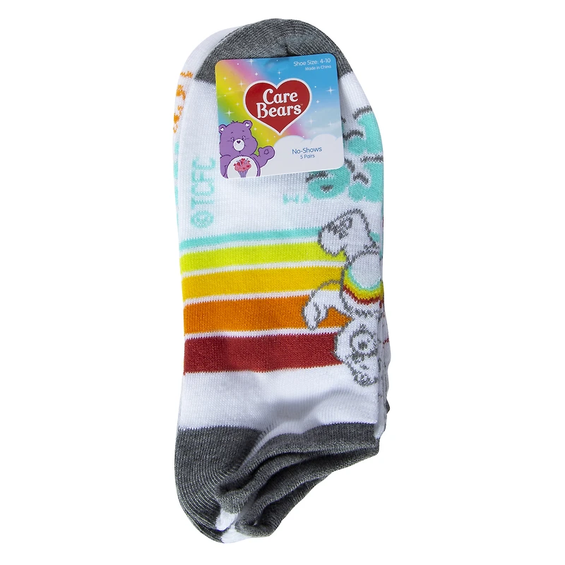 care bears™ no-show socks 5-pack