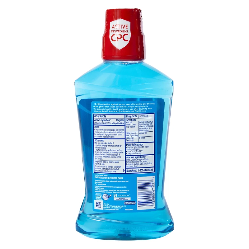 colgate® peppermint antibacterial mouthwash 16.9 fl.oz