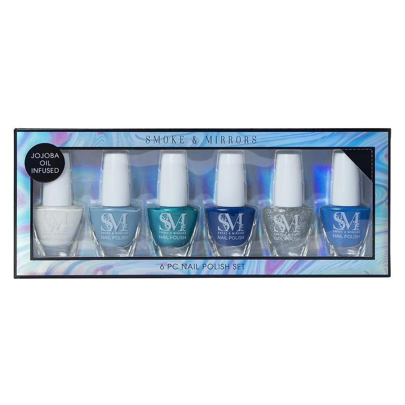smoke & mirrors infused nail polish set 6-piece