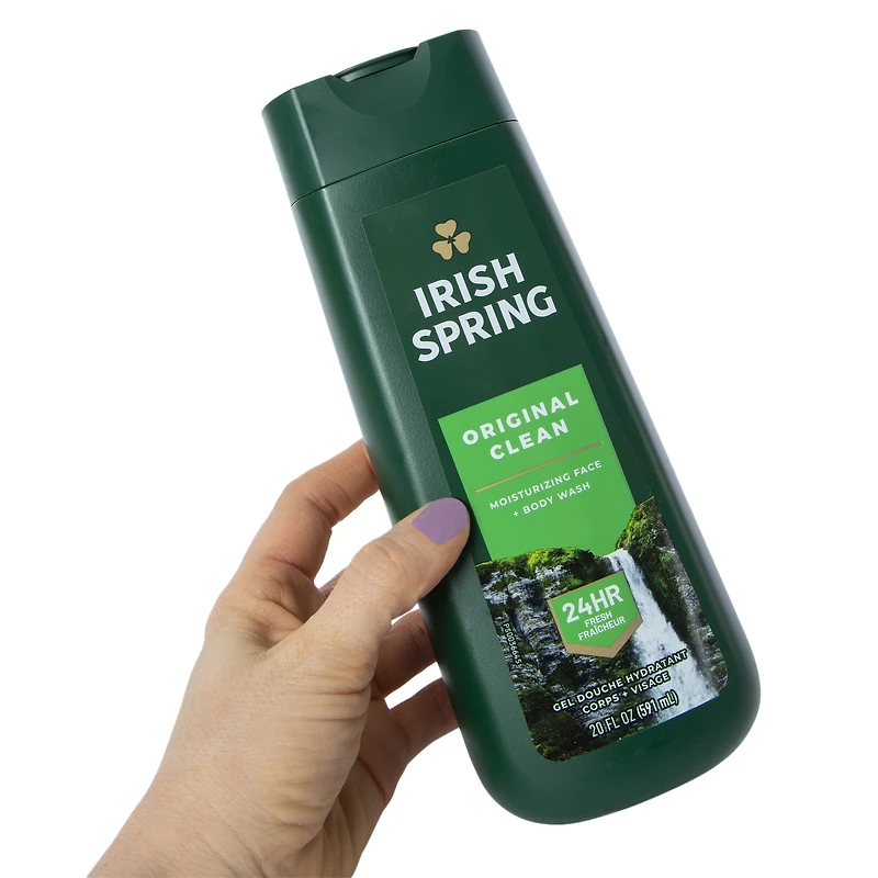 irish spring original clean face & body wash 20 fl.oz