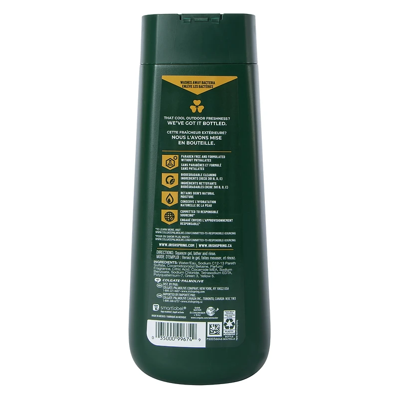 irish spring original clean face & body wash 20 fl.oz