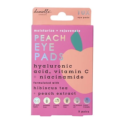 danielle creations® peach eye pads 10-count