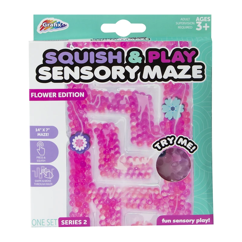 squish & play sensory mat maze 14in x 7in