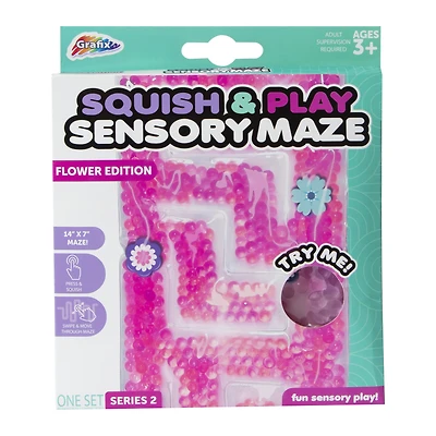 squish & play sensory mat maze 14in x 7in