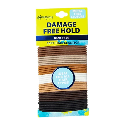 damage-free thin hair elastics 36-piece