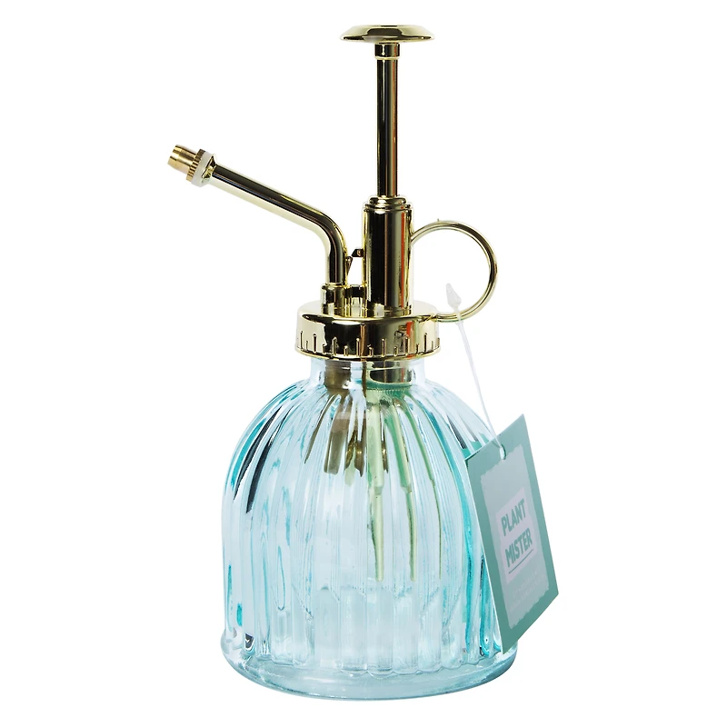 ribbed glass plant mister