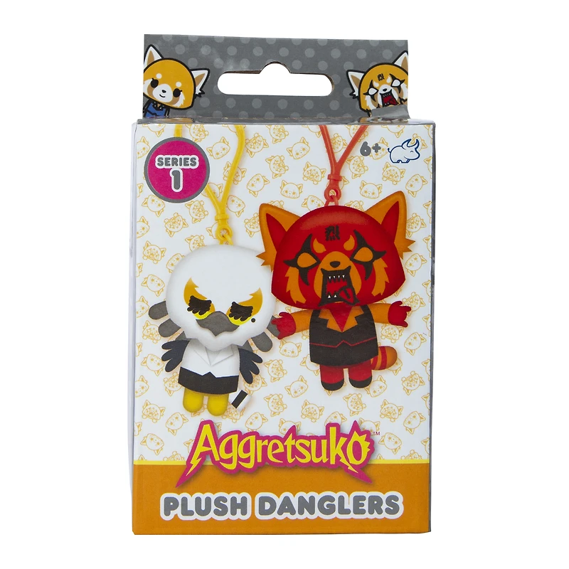 aggretsuko™ series 1 plush danglers blind bag