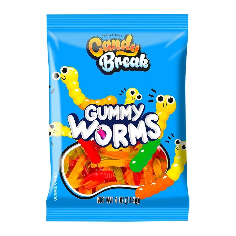 candy break gummy worms 4oz
