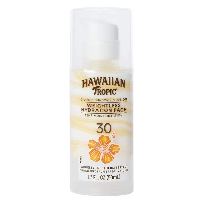 hawaiian tropic® oil free SPF 40 face sunscreen lotion 1.7 fl.oz