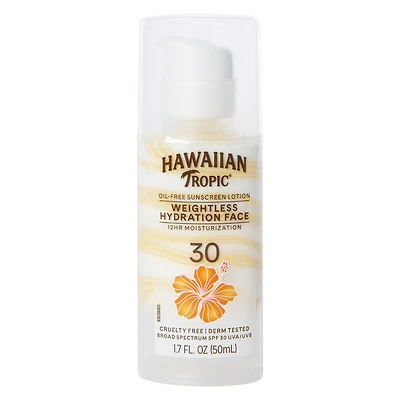 hawaiian tropic® oil free SPF 40 face sunscreen lotion 1.7 fl.oz
