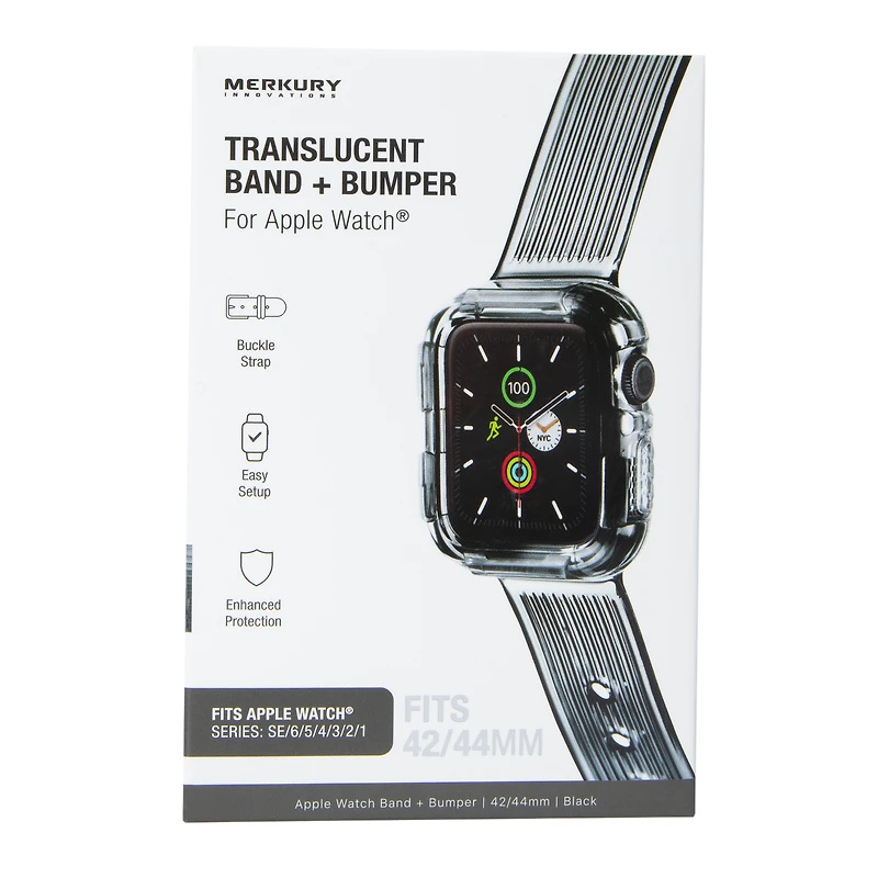 translucent band + bumper for Apple Watch® 42/44mm