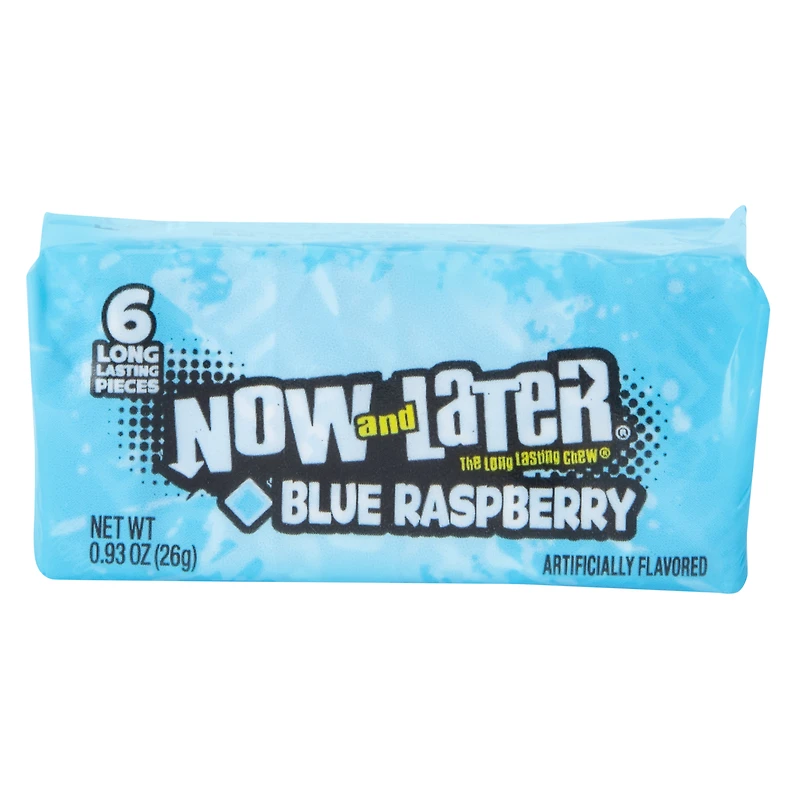 now & later® blue raspberry chew candy