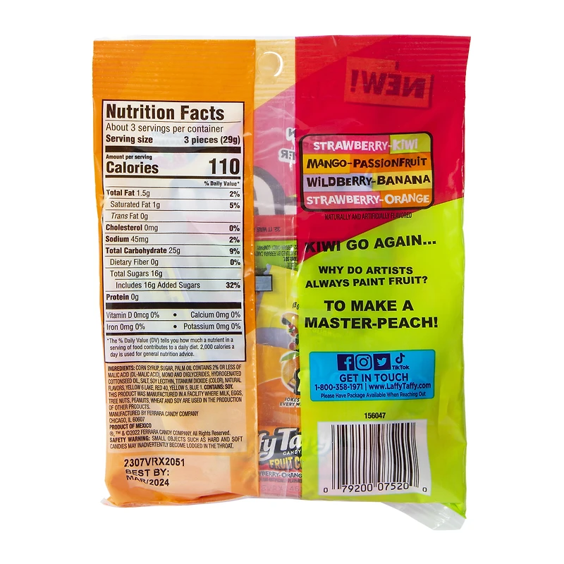 laffy taffy® candy fruit combos 3.5oz