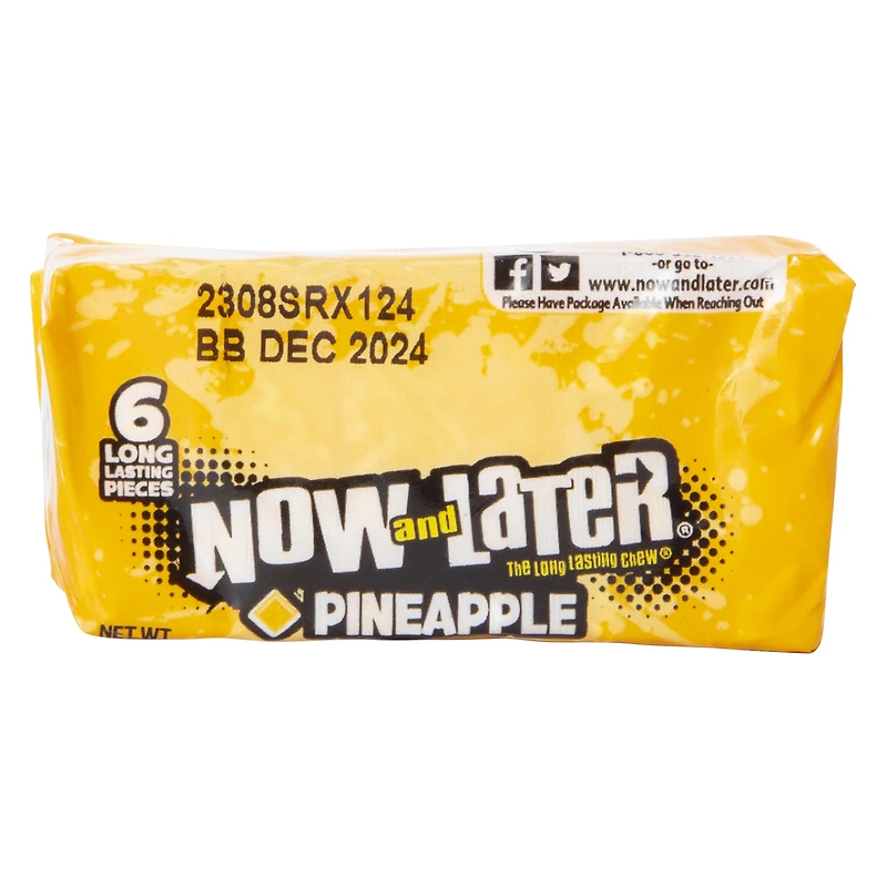 now & later® pineapple chew candy