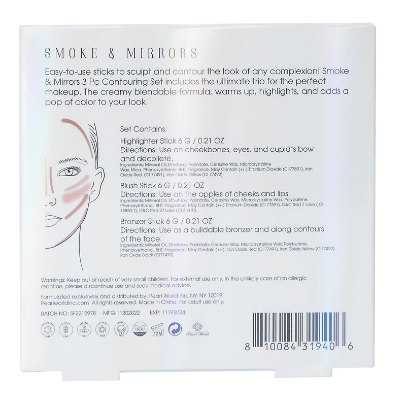 smoke & mirrors smooth sculpt contouring set 3-piece