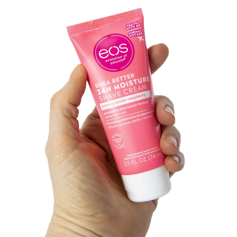 eos® shea butter travel size shave cream 2.5 fl.oz