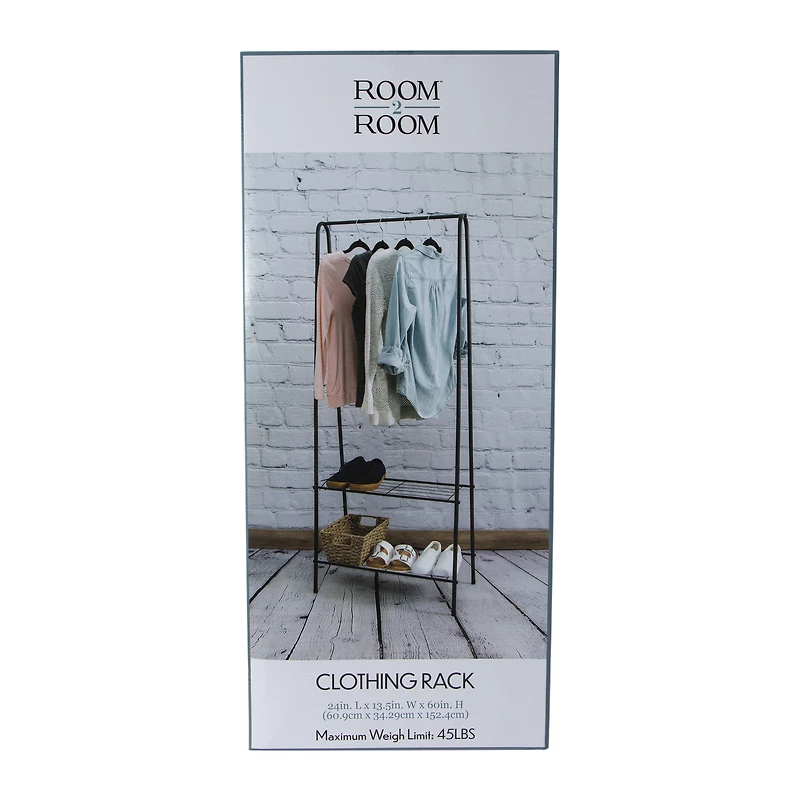 clothing rack 60in x 24in