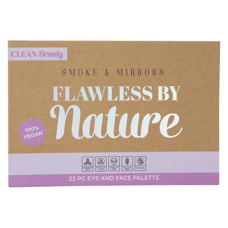 smoke & mirrors clean beauty flawless face & eye palette 22-piece