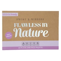 smoke & mirrors clean beauty flawless face & eye palette 22-piece
