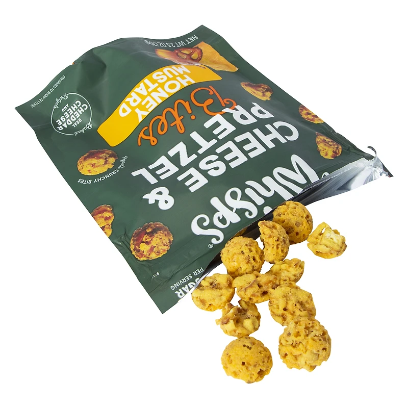 whisps® honey mustard cheese & pretzel bites 2.5oz
