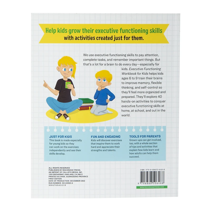 executive functioning workbook for kids