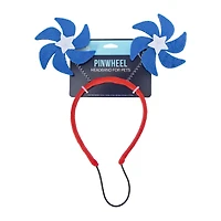 pet blue pinwheel headband