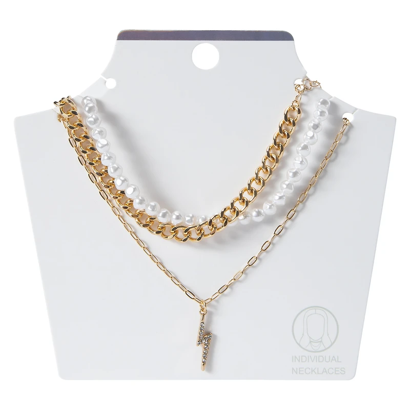 layered necklace set 3-count