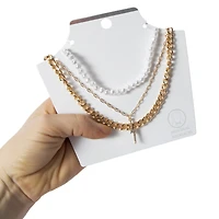 layered necklace set 3-count