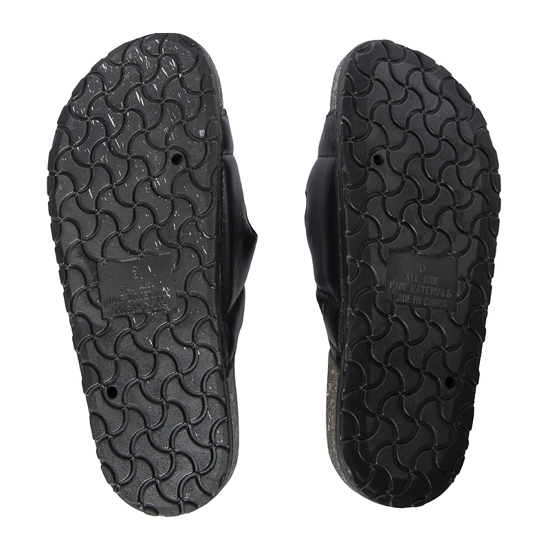 ladies double buckle sandals