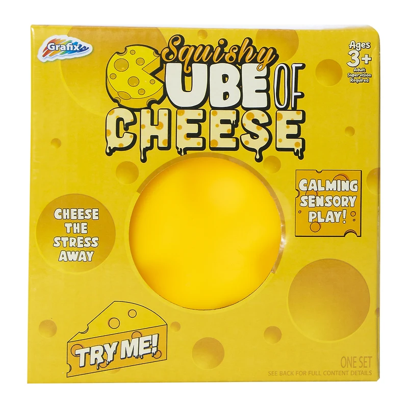 squishy cube of cheese