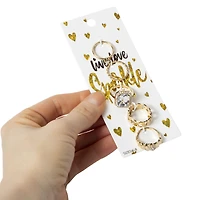 rhinestone rings 5-pack