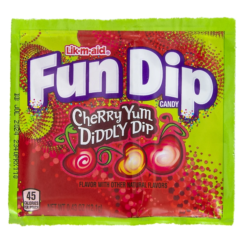fun dip® cherry yum diddly dip candy 0.43oz