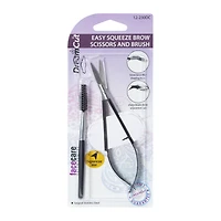 dream cut® easy squeeze brow scissors & brush