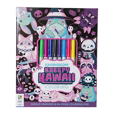 Kaleidoscope Coloring Book - Kawaii