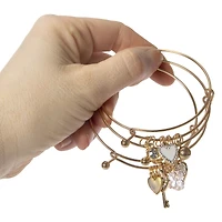 all you need is love charm bracelets 3-count