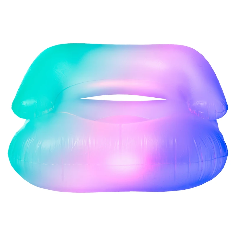 neon-comfort LED inflatable gaming chair 29.5in x 27.6in