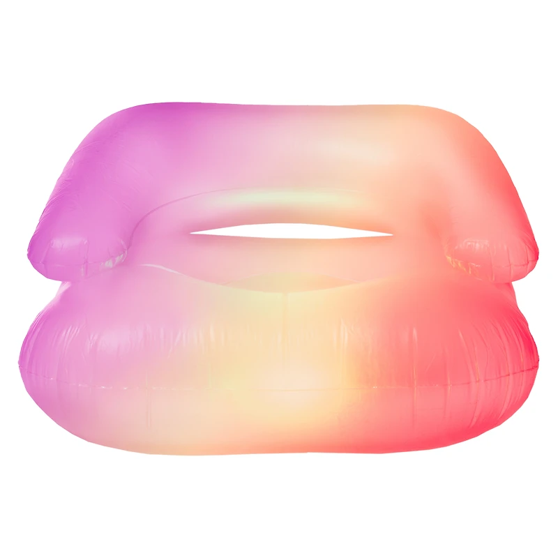 neon-comfort LED inflatable gaming chair 29.5in x 27.6in