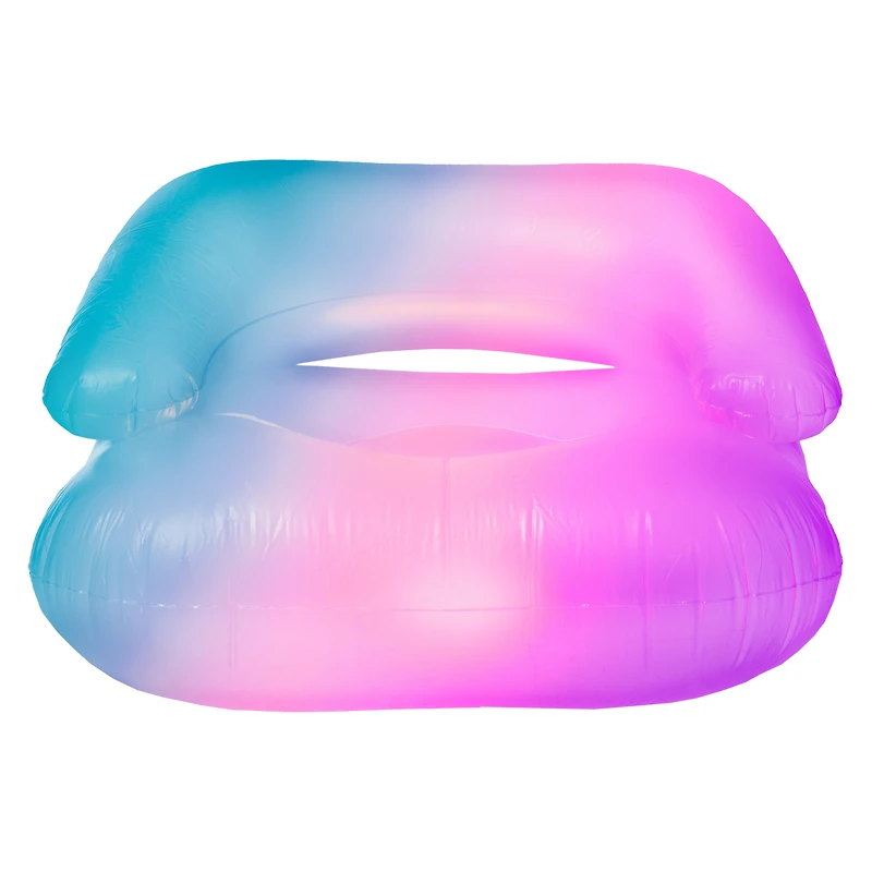 neon-comfort LED inflatable gaming chair 29.5in x 27.6in