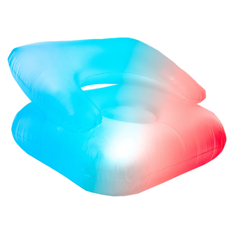 neon-comfort LED inflatable gaming chair 29.5in x 27.6in